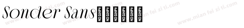 Sonder Sans字体转换